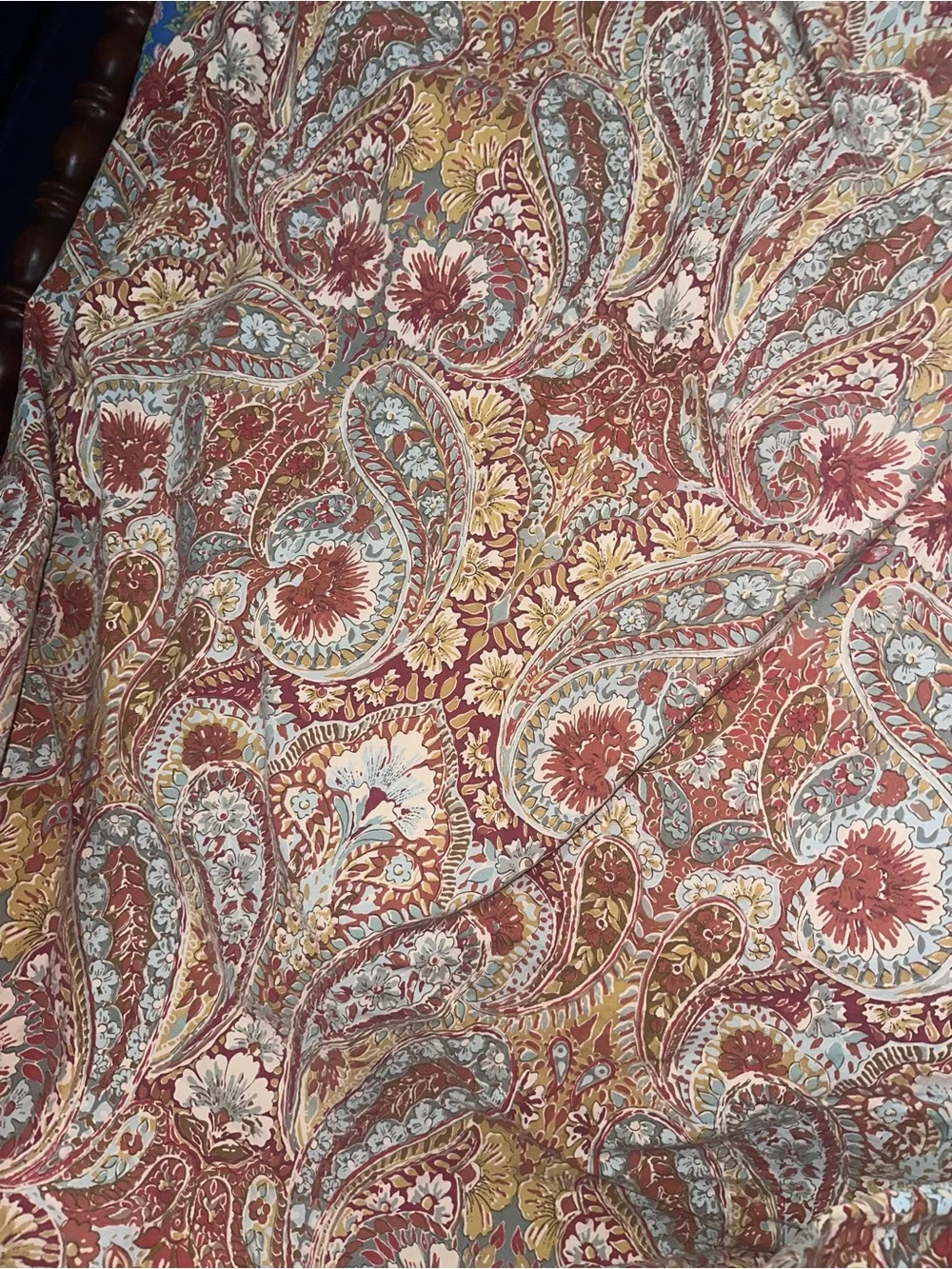 Pottery Barn Bella Paisley Duvet Cover and Shams Queen